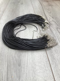 17" Black Necklace Cord Imitation Leather - Premium  from Smart as a button - Just £2! Shop now at Smart as a button