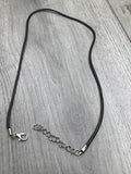 17" Black Necklace Cord Imitation Leather