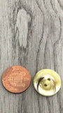 15mm or 19mm Arran Buttons Cream & Brown Round Arran Buttons in packs 10 and 20
