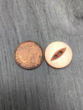 11mm & 19mm Buttons Rose Gold Fisheye  Buttons 2 Hole Pks 10, 20, 50, 100 - Premium Buttons from jaytrim - Just £2! Shop now at Smart as a button