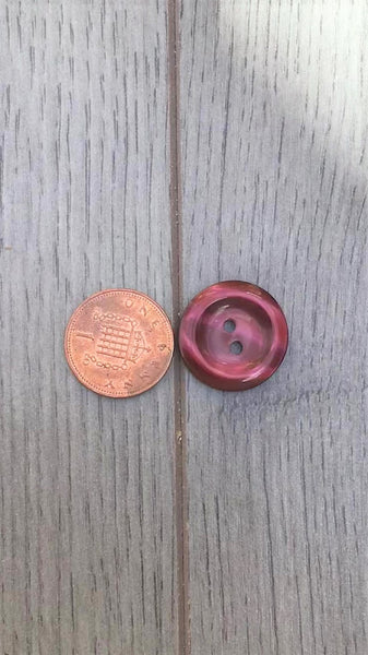 20mm Burgandy Coat Buttons | Buttons by Smart as a Button – Smart as a ...