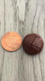 Brown Football Buttons - Premium Buttons from jaytrim - Just £0.50! Shop now at Smart as a button