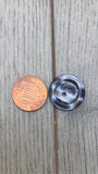 20mm Buttons Navy Gloss Lipped 2 Hole Coat Buttons Packs of 10 or 20