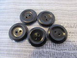 20mm Buttons Black Round Gloss Lipped 2 Hole Coat Buttons in Packs of 10 or 20 - Premium Buttons from Smart as a button - Just £0.45! Shop now at Smart as a button