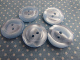20mm Buttons Blue Round Gloss Lipped 2 Hole Coat Buttons in Packs of 10 or 20 - Premium Buttons from Smart as a button - Just £0.45! Shop now at Smart as a button