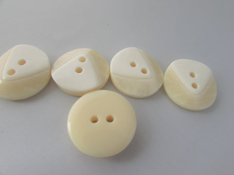 20mm Buttons Round Cream Ivory Chunky 5mm Deep 2 Hole Buttons Asst Packs - Premium  from Smart as a button - Just £3! Shop now at Smart as a button