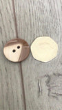 25MM  Chunky Brown Coat Buttons 5mm Deep