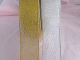 20 metre Gold or Silver Lame Ribbon - Premium  from Smart as a button - Just £4.99! Shop now at Smart as a button