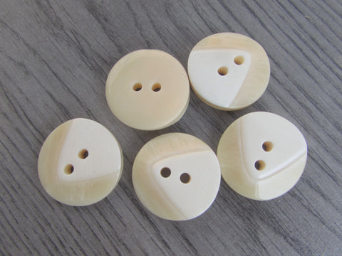 25mm Buttons Round Cream Ivory Chunky 5mm Deep 2 Hole Buttons Asst Packs - Premium  from Smart as a button - Just £3.25! Shop now at Smart as a button