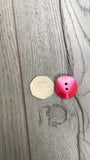 25mm Red Chunky Button - Premium  from Smart as a button - Just £3.25! Shop now at Smart as a button