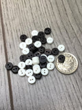6mm Mini Dolls Buttons Black & White Asst Colours & Packs Dolls Clothes Buttons - Premium Buttons from Smart as a button - Just £2! Shop now at Smart as a button