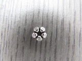 Tibetan Silver Flower Spacer Beads 7.5mm  Pack of 50