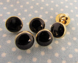 Black and Gold 8mm Dress Shirt Buttons - Premium Buttons from Smart as a button - Just £0.50! Shop now at Smart as a button