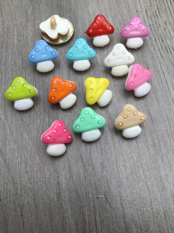 15mm Assorted Toadstool Buttons - Premium  from Smart as a button - Just £2.25! Shop now at Smart as a button