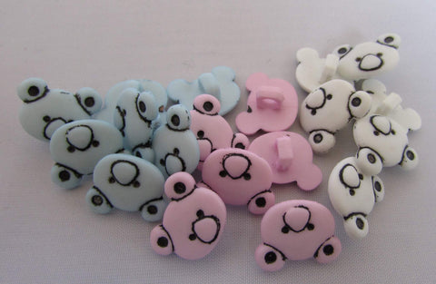15mm Teddy bear head Buttons