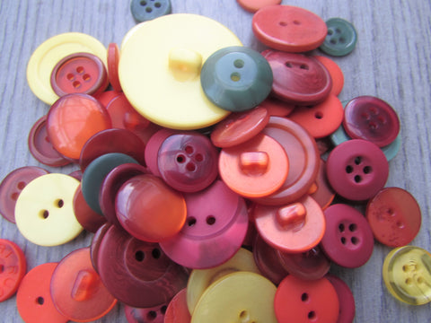 50g Autumn Colour Buttons