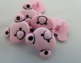Teddy Bear Head Buttons - Premium Buttons from jaytrim - Just £0.45! Shop now at Smart as a button