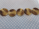 15MM & 20MM BROWN COAT BUTTONS