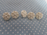 12mm Buttons White or Ivory Pearl Flower Buttons on Shank Fastening - Premium Buttons from Smart as a button - Just £0.55! Shop now at Smart as a button
