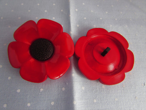 Large Poppy Buttons - Premium Buttons from jaytrim - Just £1! Shop now at Smart as a button