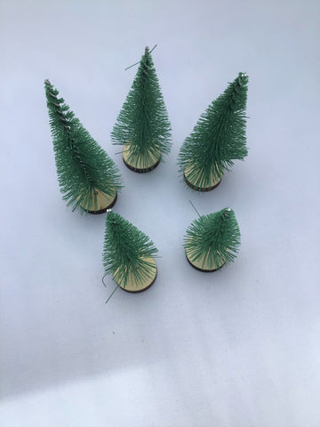 Pack of 5 Christmas Trees