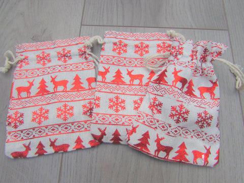 Foil drawstring online gift bags