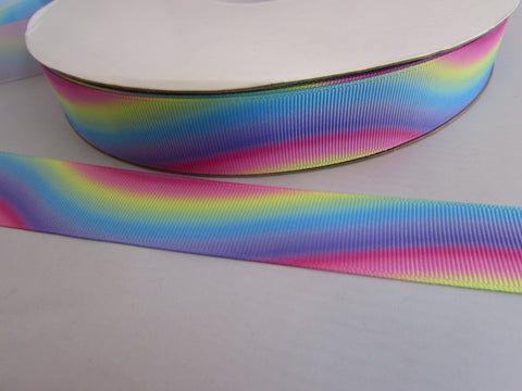 Rainbow Wavy Multi Stripe Ribbon