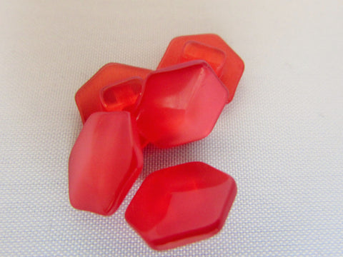 11mm Pearlescent Hexagonal Buttons Assorted Colours - Premium  from Smart as a button - Just £0.25! Shop now at Smart as a button