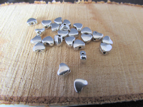 15g Tibetan Silver Heart Spacer Beads - Premium  from Smart as a button - Just £2.50! Shop now at Smart as a button