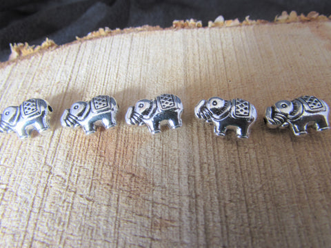 Tibetan Silver Elephant Beads