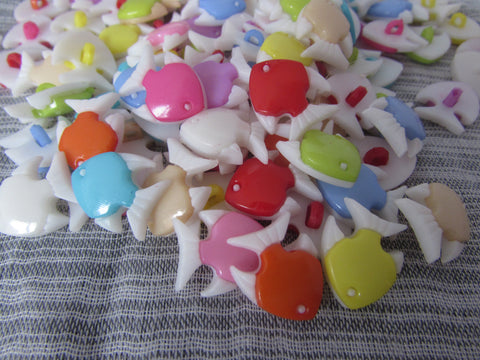 Two Tone Tropical Fish Buttons