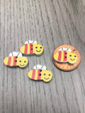 Bumble Bee Buttons Baby Buttons Scrapbooking Crochet Knitting buttons - Premium Buttons from Smart as a button - Just £0.40! Shop now at Smart as a button